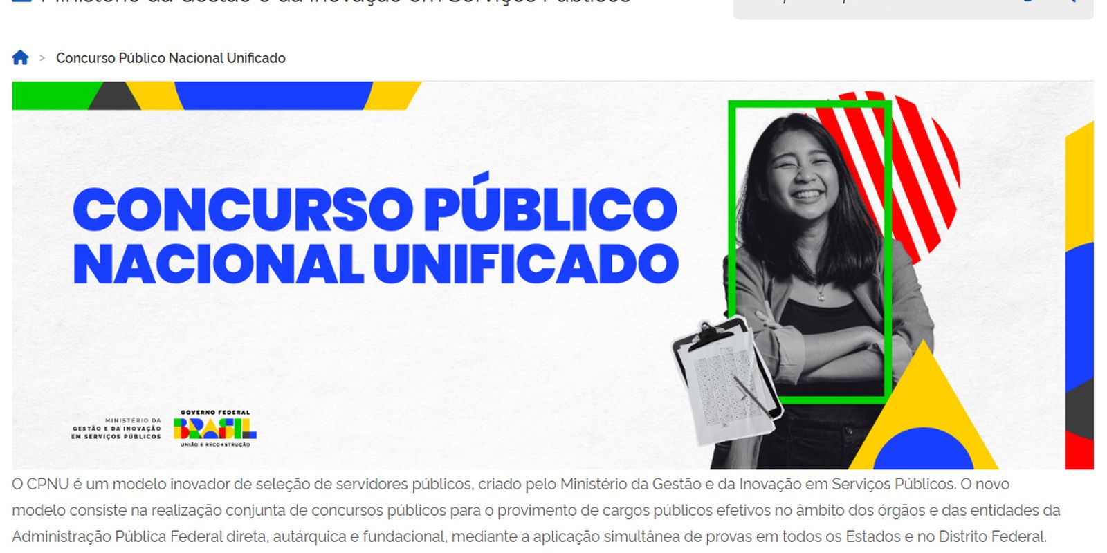 Prazo de inscrições para o Concurso Nacional Unificado termina hoje