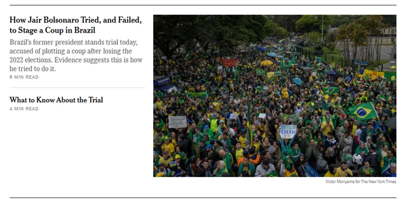 Imprensa ocidental destaca ineditismo do julgamento de Bolsonaro